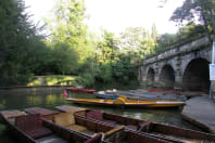 Magdalen Bridge Boat House - Boats by the bridge