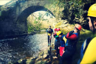 Adventure Wales - Lining up at the Gorge