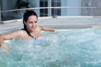 Hen Enjoying Jacuzzi