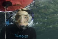Dive Newquay diver up close