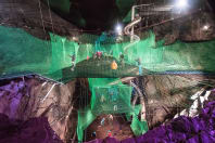 Cave Trampolining