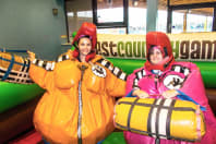 West Country Outdoor Games hens dressed as sumo wrestlers