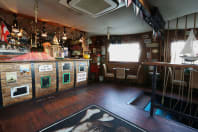 Tanker boat inside bar
