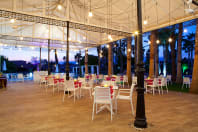 Hotel Alicante Golf wedding venue outside eating area