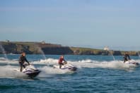 GROUP ON JET SKIES