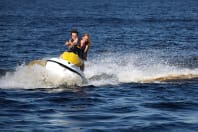 couple on jet ski