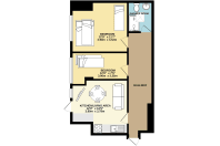 Right On : Bright On - 1A - Floor Plan