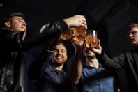 males drinking