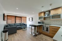 The Print Works Apartments Liverpool Kitchen Living Area