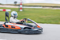 Group racing on a go kart track