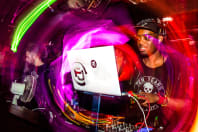 A dj in a nightclub
