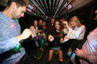 Party Bus Group Budapest dancing having fun