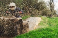 Gorcombe - Quad biker riding through mud