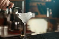A group enjoying cocktail making
