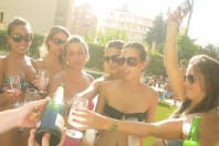 Now Benidorm group of women enjoying drinks