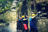 Adventure Wales - Lining up at the Gorge -2
