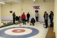 Kerlinga Halle - Group taking part in curling