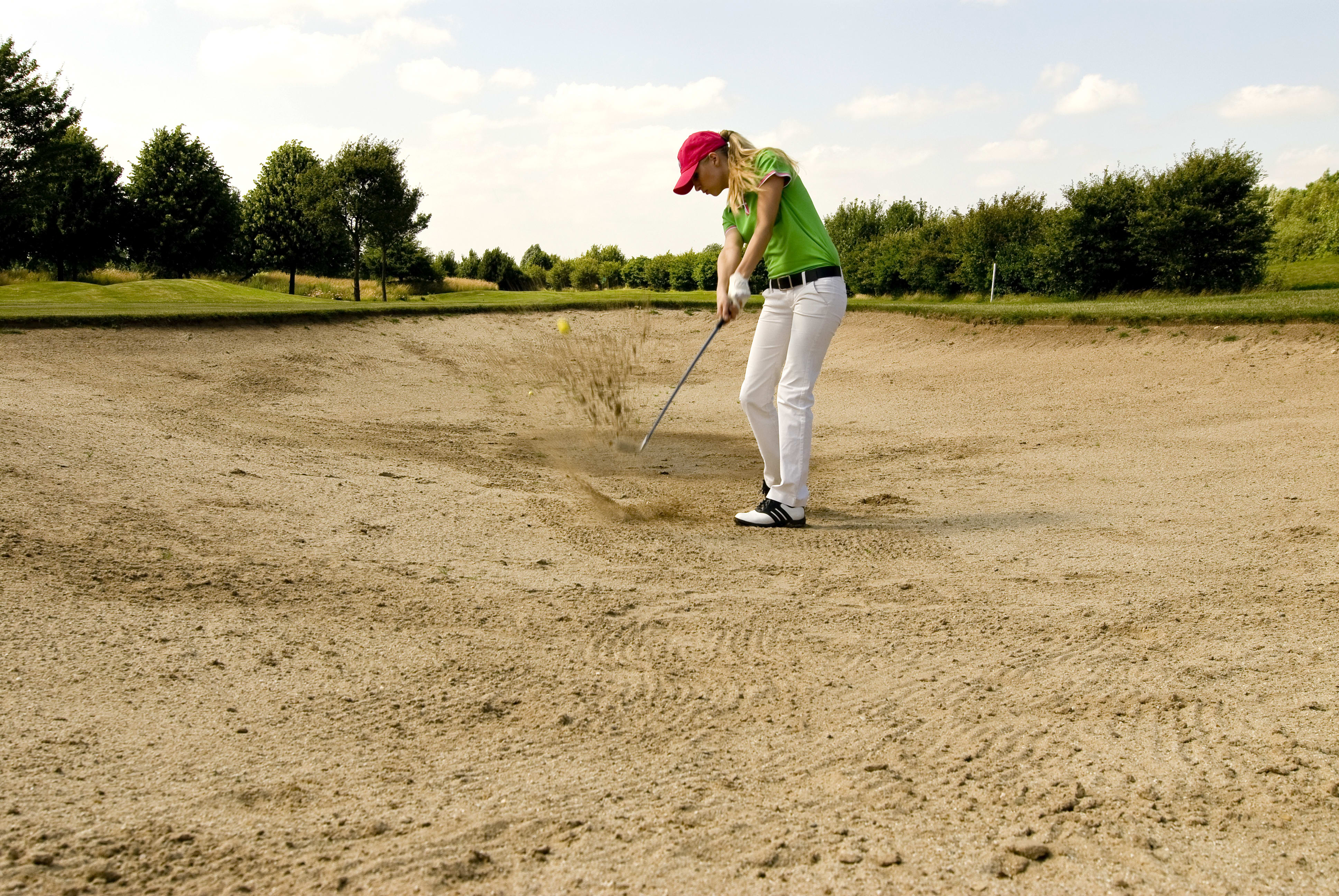 Hen Party playing golf on golf course