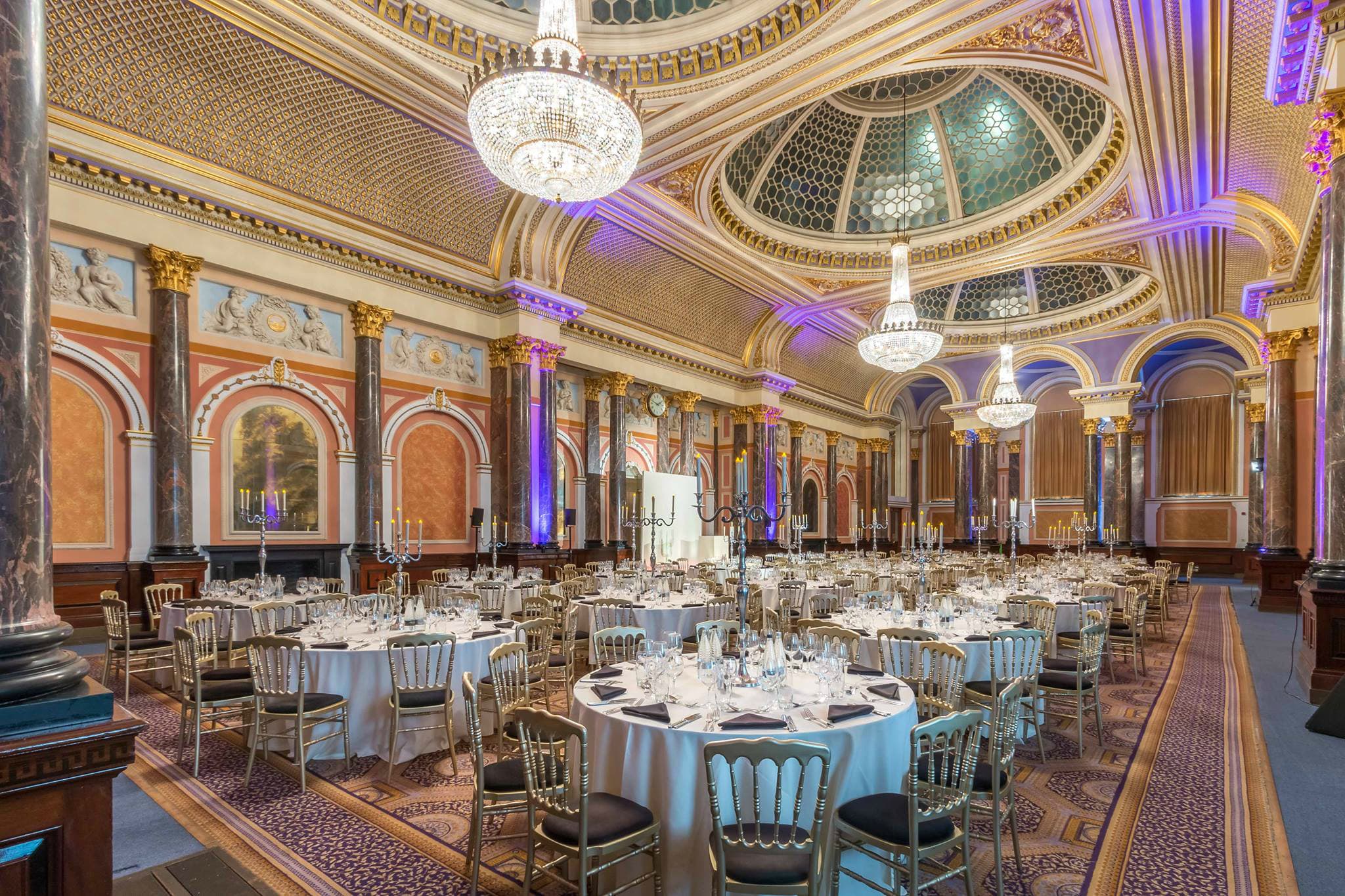 Gibson Hall - Hall with tables