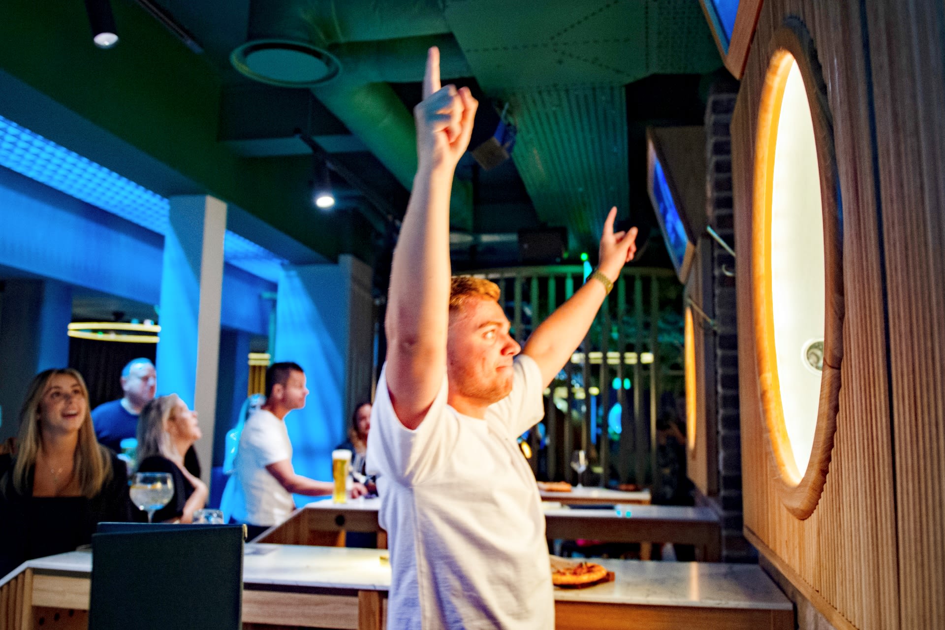 Man Winning Darts