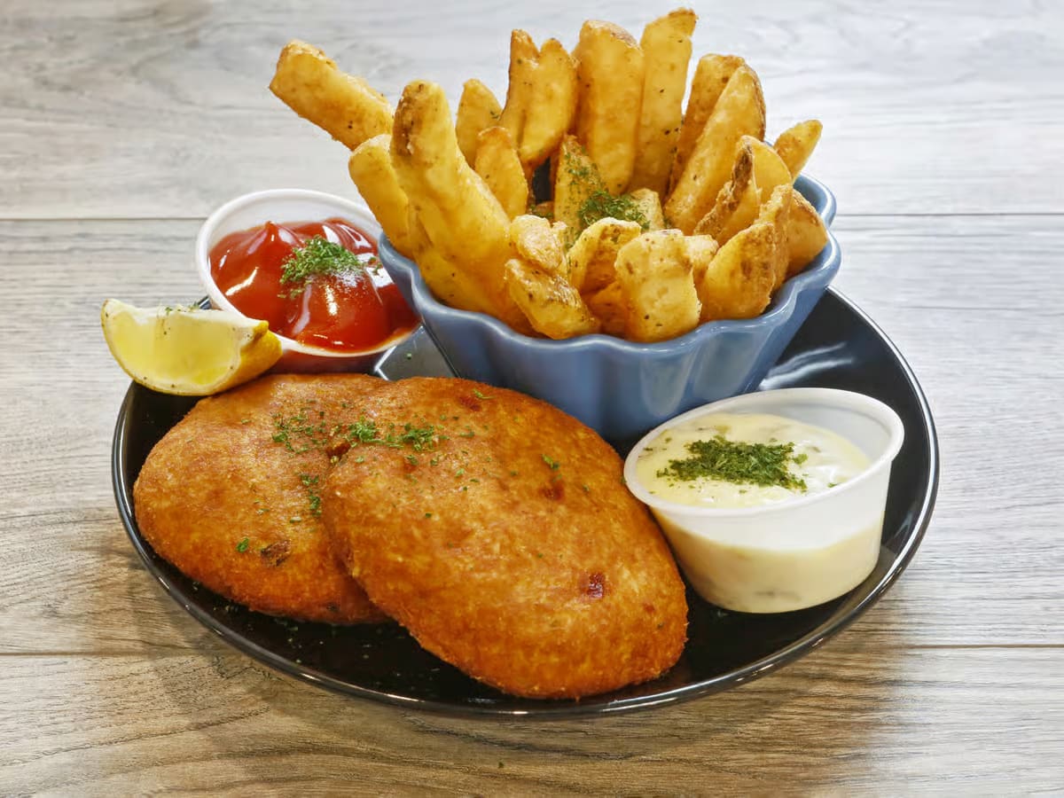 Fish Cakes & Chips