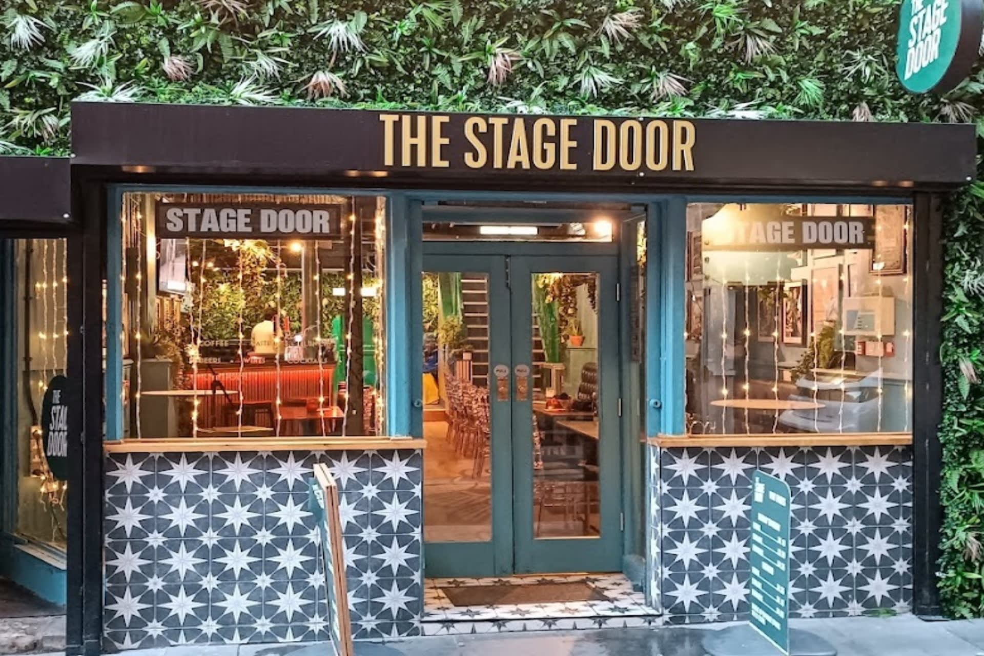 The stage door