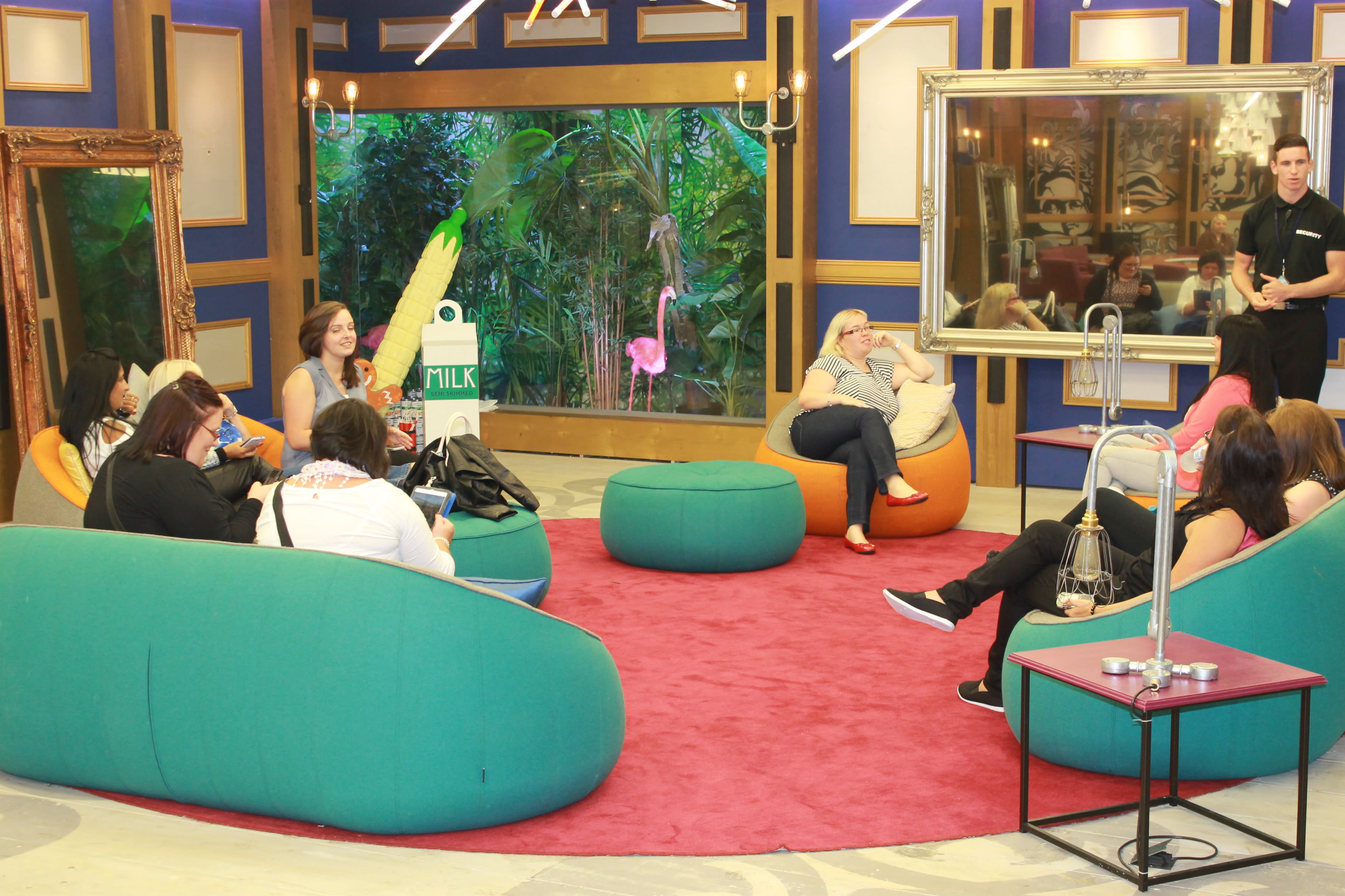 The living room of the big brother house