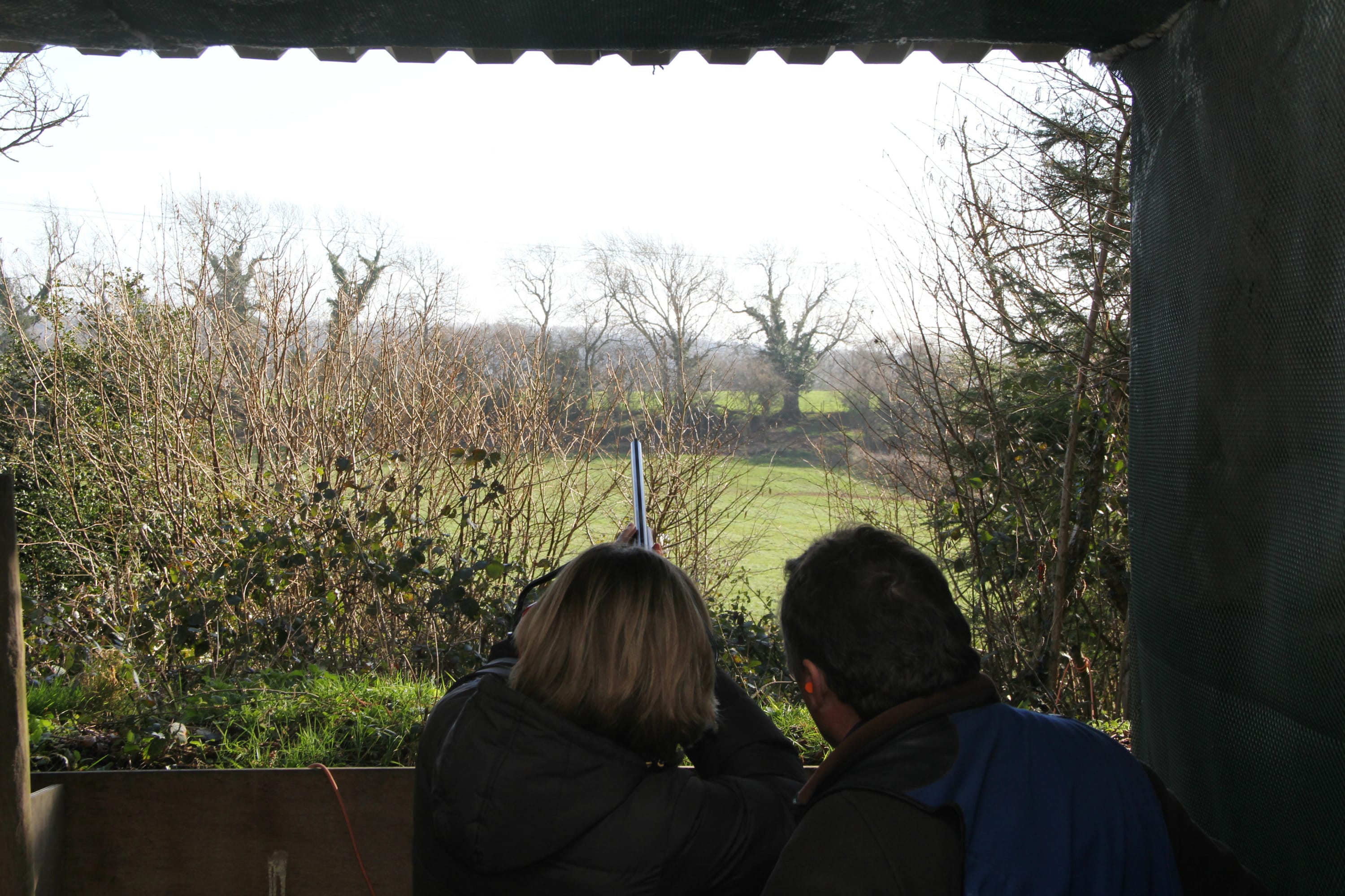 Weston Lodge - Inside Clay shooting stand