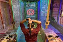 Axe Throwing — Stag Do activity in Madrid