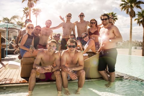 Beach Bar Crawl — Stag Do nightlife in Mykonos