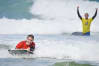 Guys doing bodyboarding