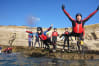 A group coasteering