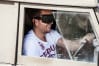 Image of a man doing blindfolded driving
