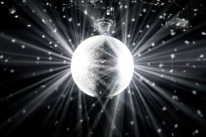 Disco ball in a bar or club