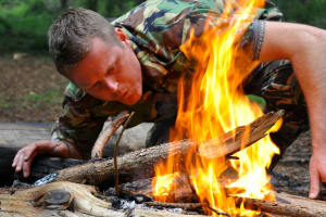 Starting a Fire, Into the Wild - Elite Survival Training