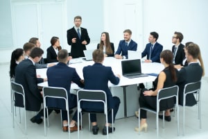 Office boradroom meeting - The Apprentice