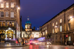 Edinburgh at night