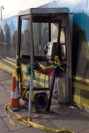 Crime - Smashed Phonebox