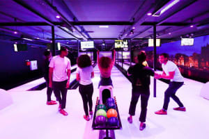 Powerzone - Amsterdam group playing bowling