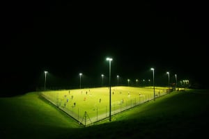 Stanley Deason Leisure Centre - Outdoor football pitch - night