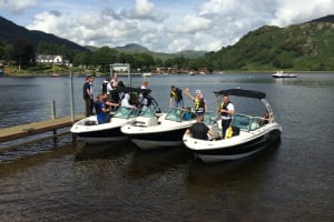 Loch Lomond Leisure Scotland - group boarding speedboats