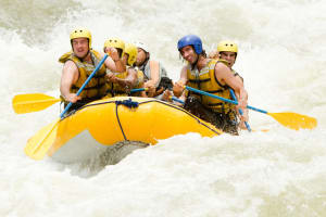 white water rafting stags