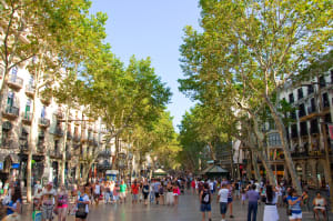 *EDITORIAL USE* La Rambla, Barcelona