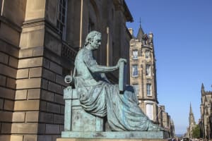 David Hume Statue Edinburgh