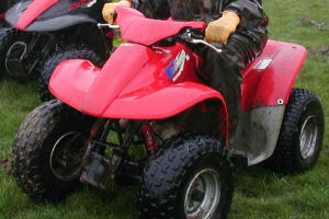 A Honda Sportrax Quad Bike