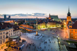 historic centre of Warsaw and old town