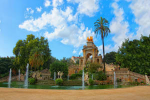 Cascade Fountain in the Park Citadel in Barcelona, Spain