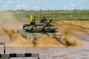 Tank driving on an activity weekend 7