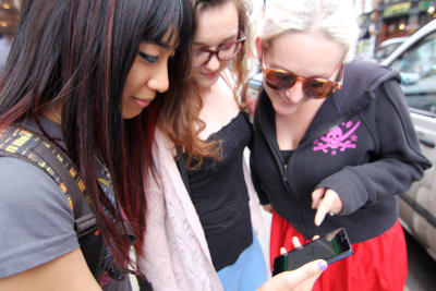 A hen party on a GPS treasure hunt