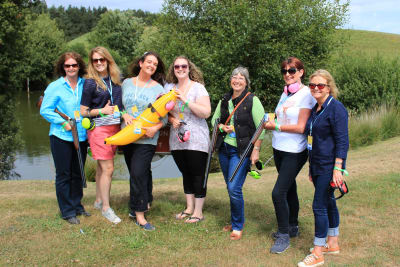 hen party clay pigeon shooting